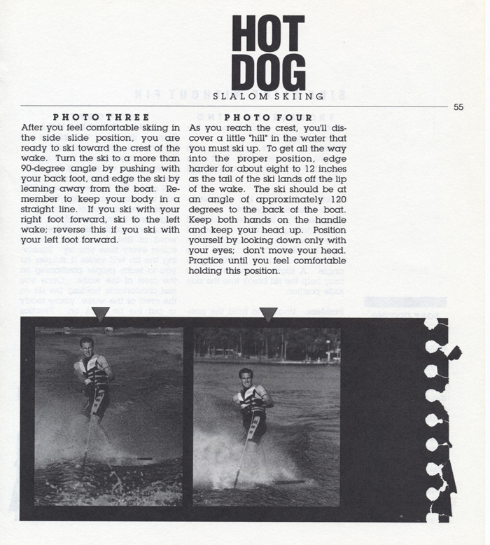 055 Hot Dog Slalom Skiing Book Klarich How To Side Slide Without Fin 700x