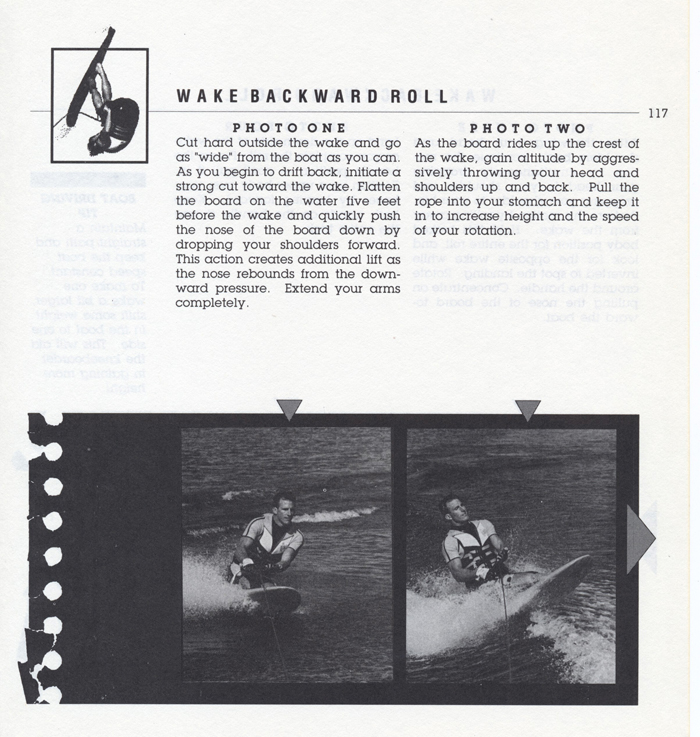 117 Hot Dog Slalom Skiing Book Klarich How To Kneeboard Wake Back Roll 700x