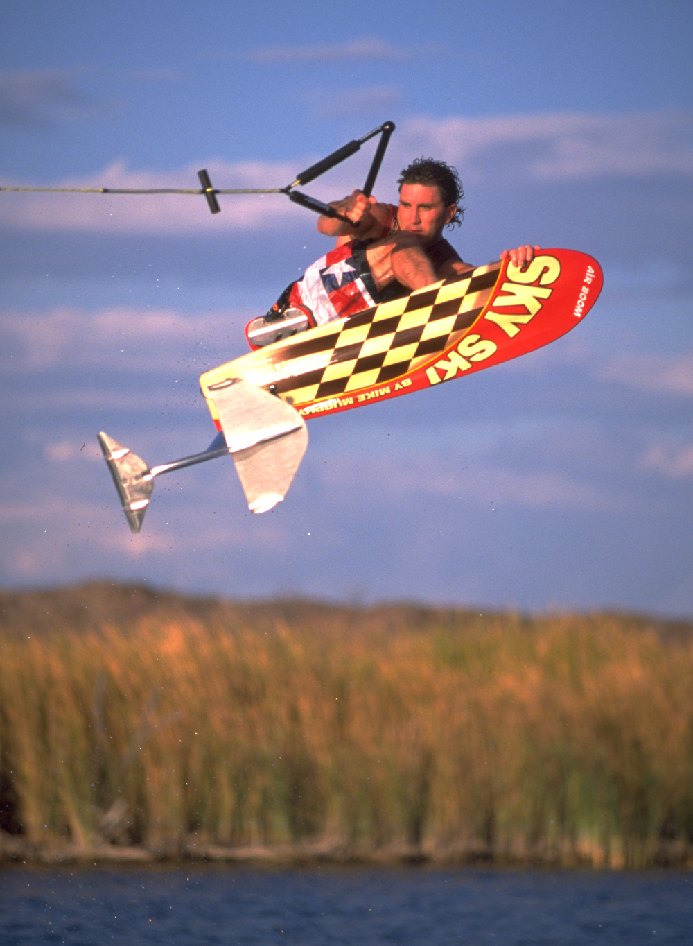 ron stack cross rocket stiff on sky ski hydrofoil air boom water skiing