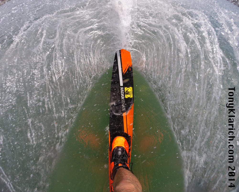 Slalom Water Skiing - Free Stock Images by Tony Klarich.