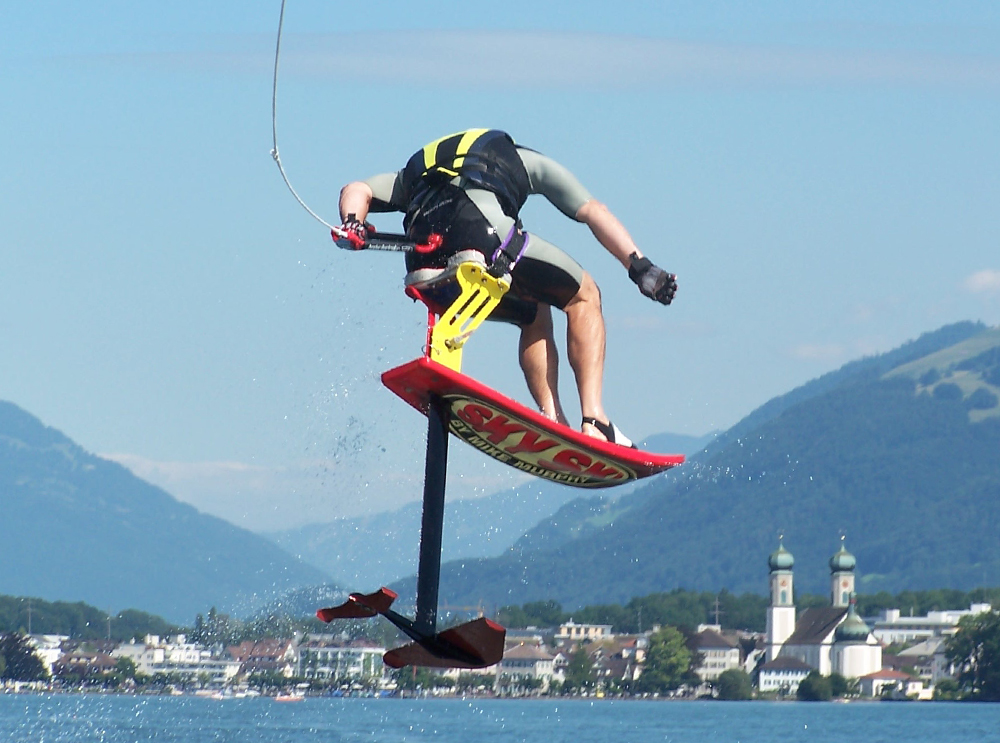 sky ski wake 360 lake zurich switzerland tony klarich