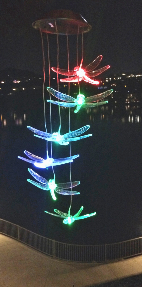 Solar powered dragonfly night light canyon lake christian